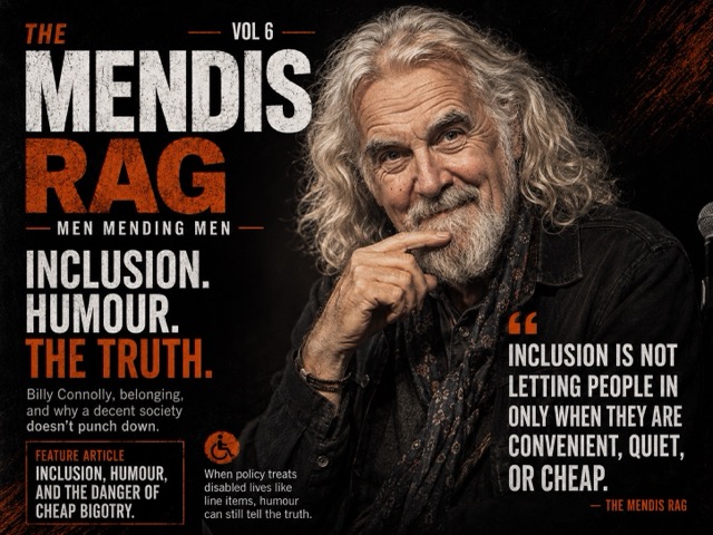 The Mendis Rag Vol 6 hero image about inclusion, humour and the truth